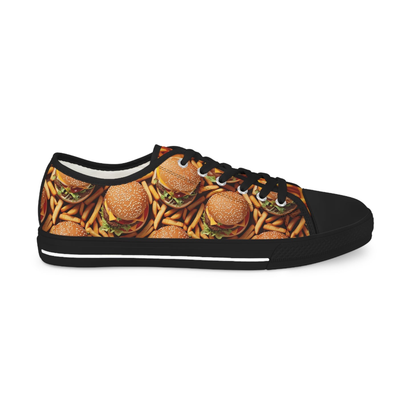 Burger & Fries Men's Low Top Food Shoes