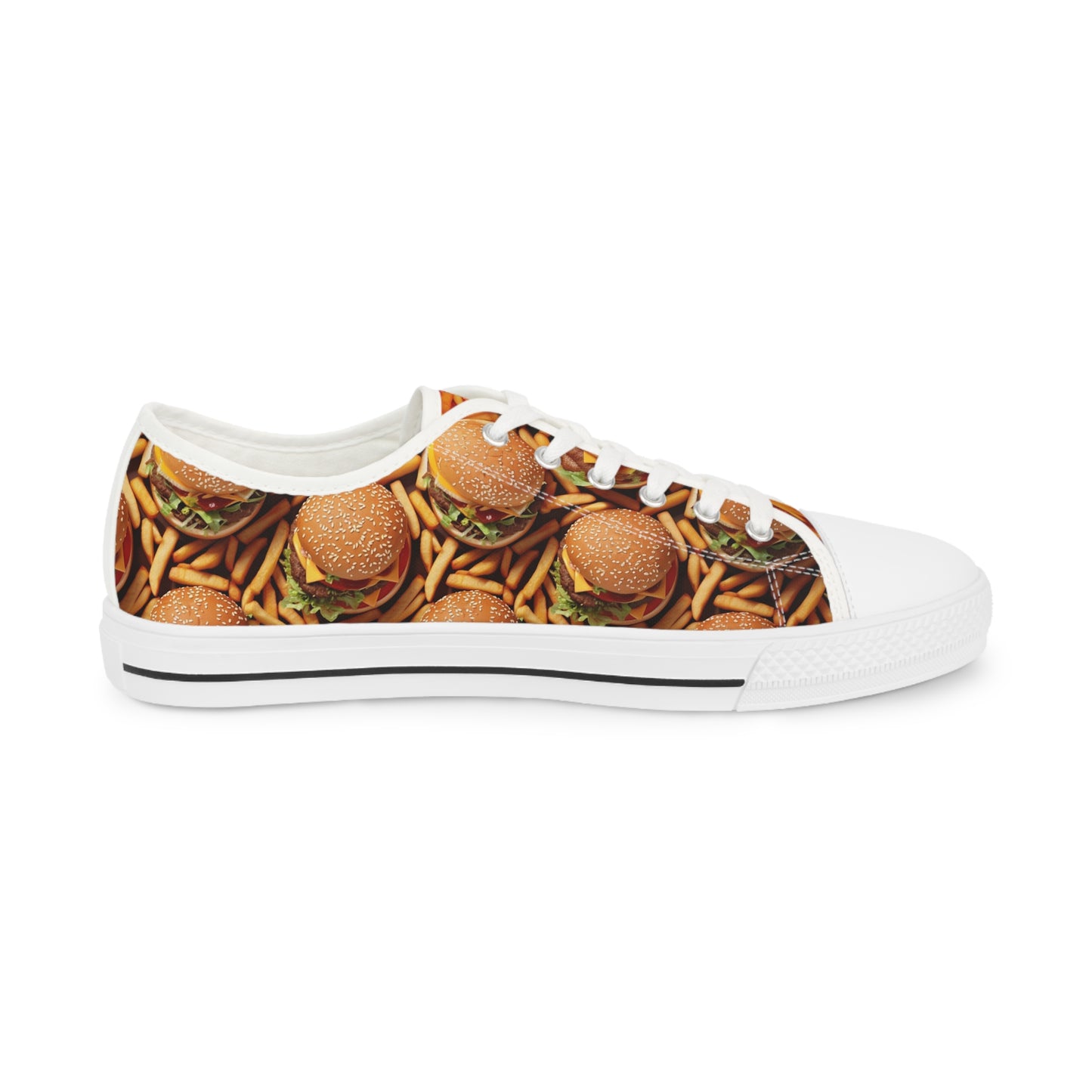 Burger & Fries Men's Low Top Food Shoes