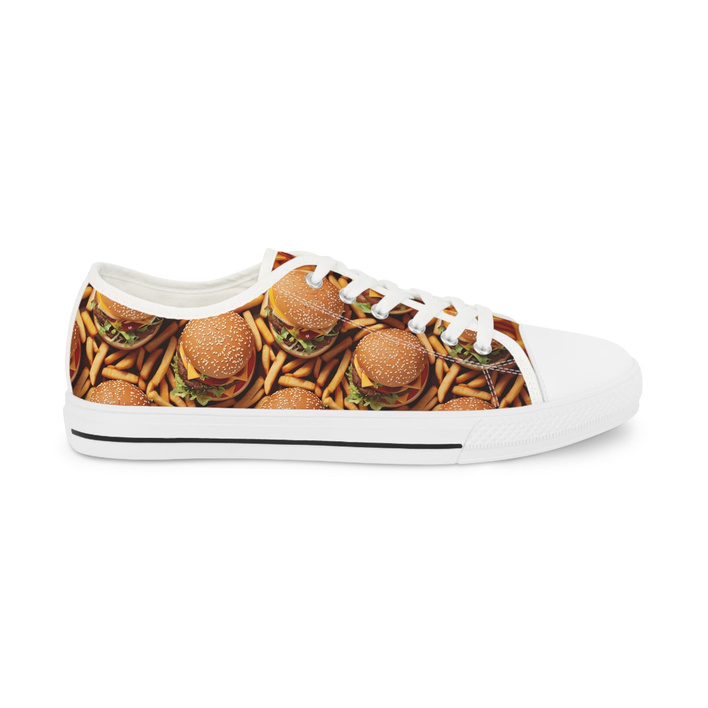 Burger & Fries Men's Low Top Food Shoes