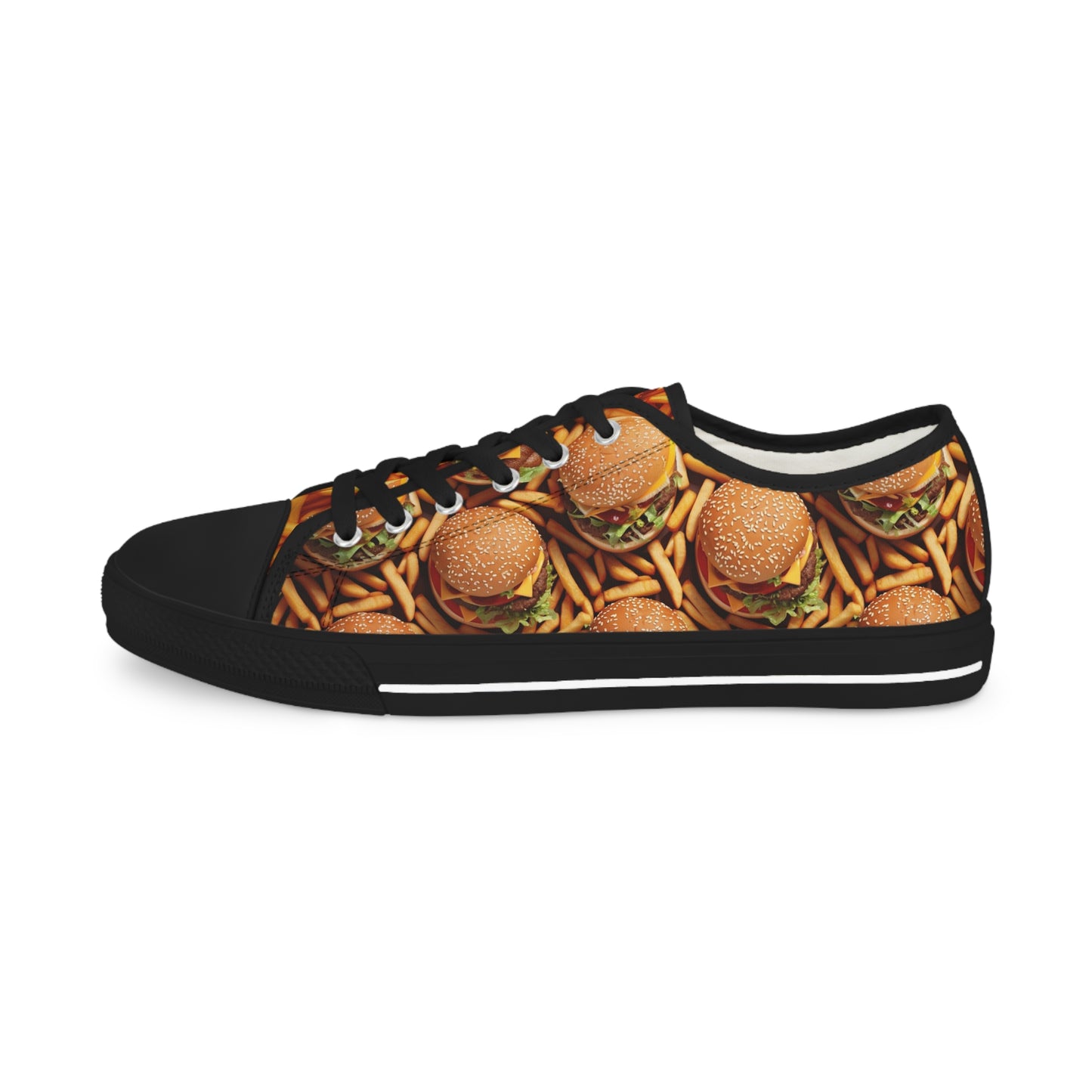 Burger & Fries Men's Low Top Food Shoes