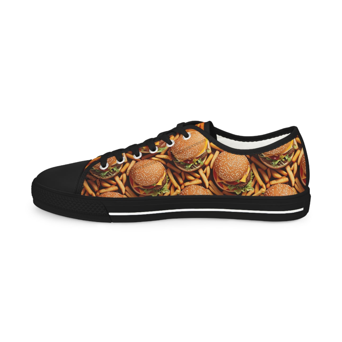 Burger & Fries Men's Low Top Food Shoes