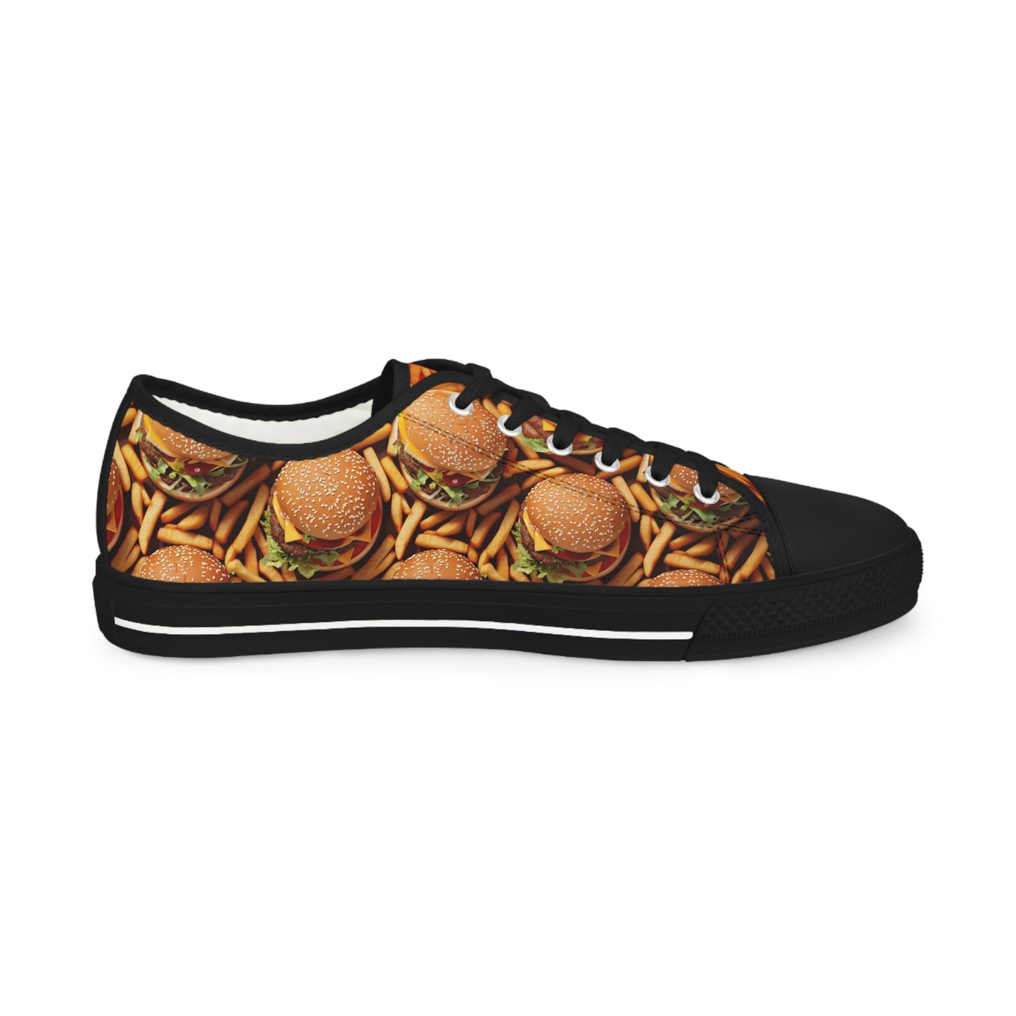 Burger & Fries Men's Low Top Food Shoes