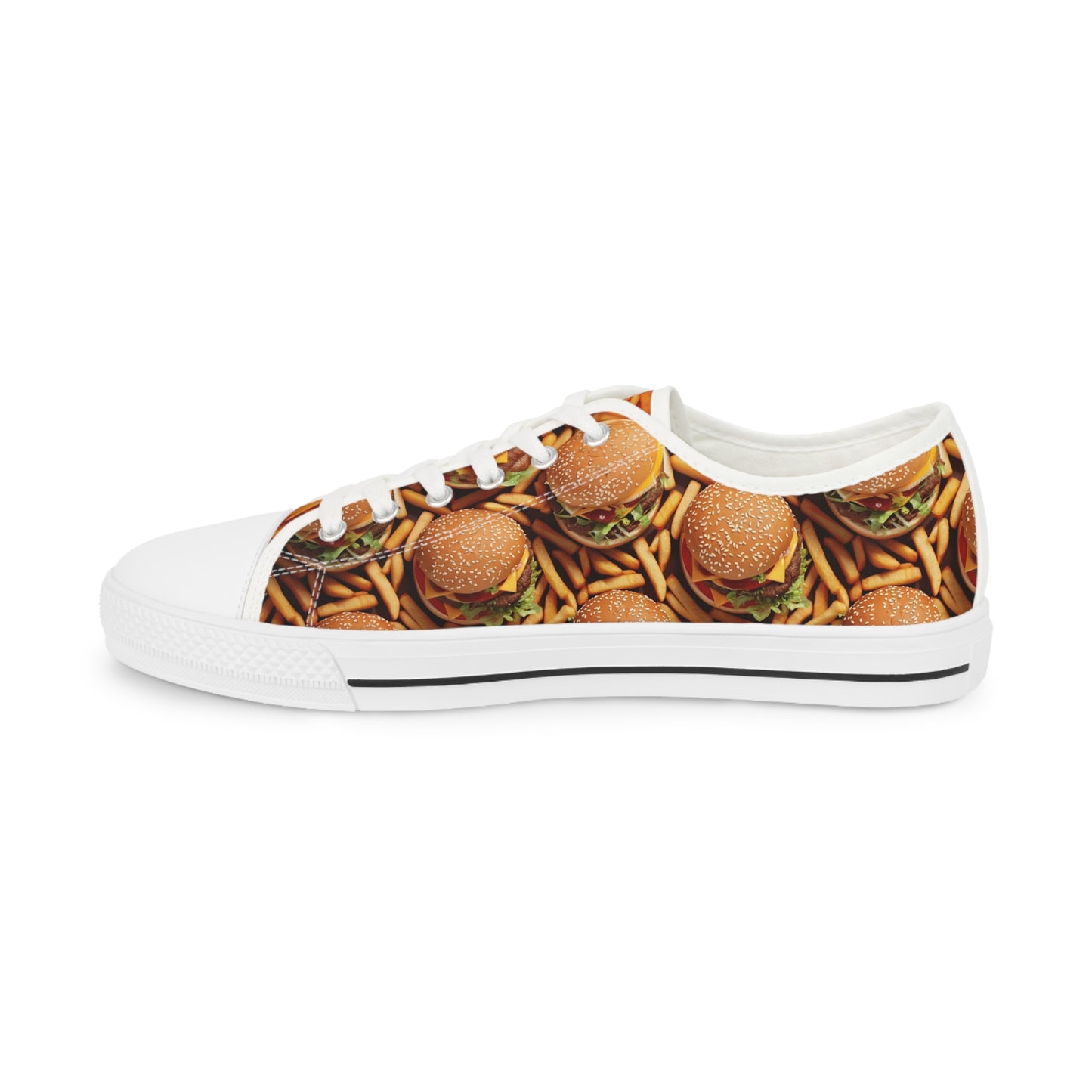 Burger & Fries Men's Low Top Food Shoes